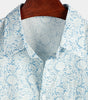 Men's Floral Print Cotton Shirt