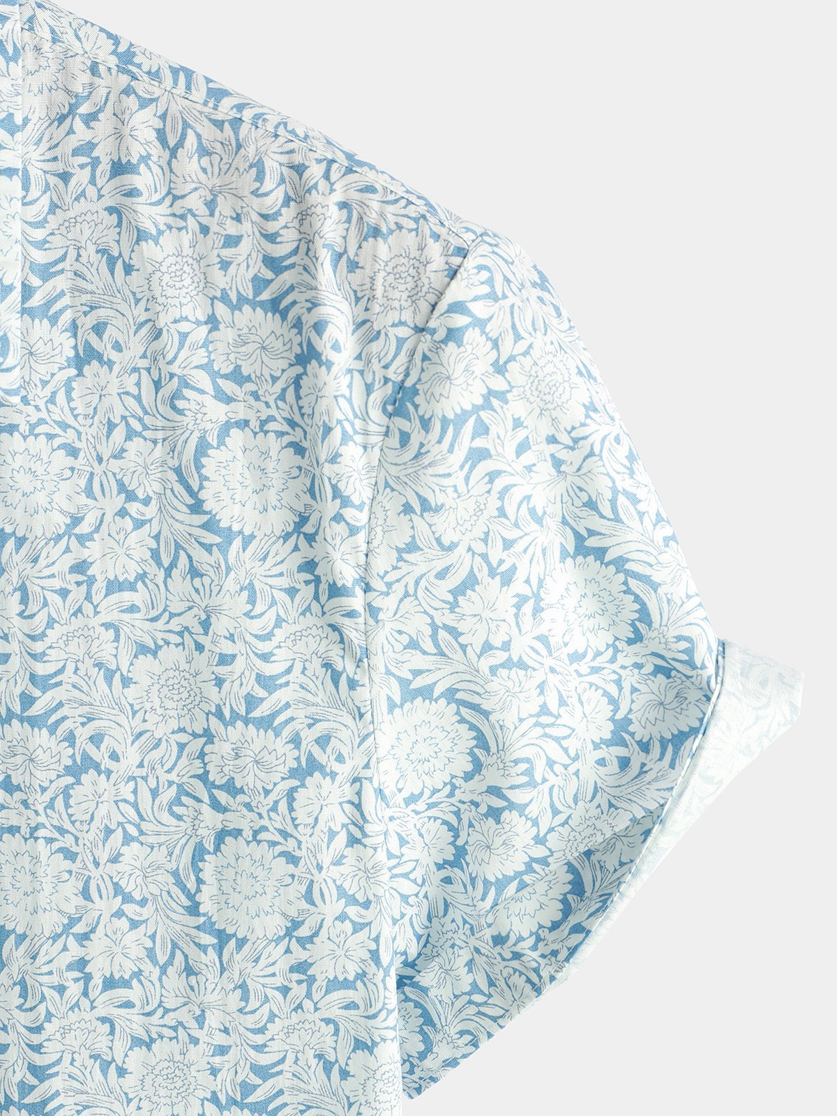 Men's Floral Print Cotton Shirt