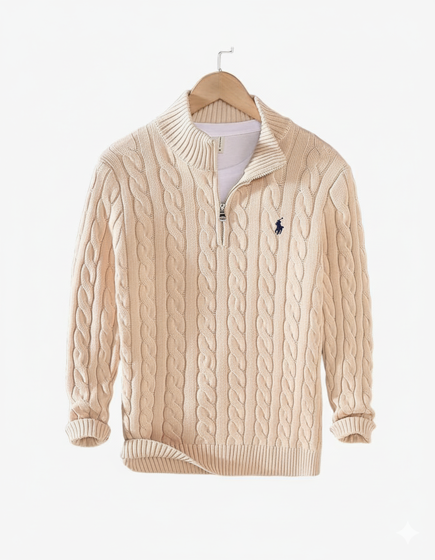 RL® Classic Cable Quarter-Zip