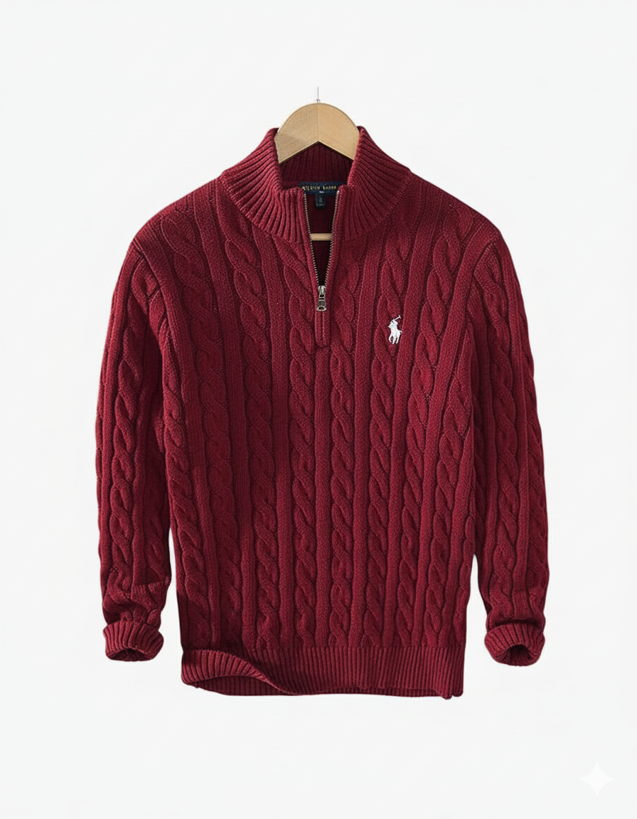 RL® Classic Cable Quarter-Zip