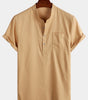 Casual Short Sleeve Holiday Shirt for Men