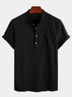 Casual Short Sleeve Holiday Shirt for Men