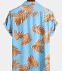 men's pure cotton shirt with Hawaiian holiday print