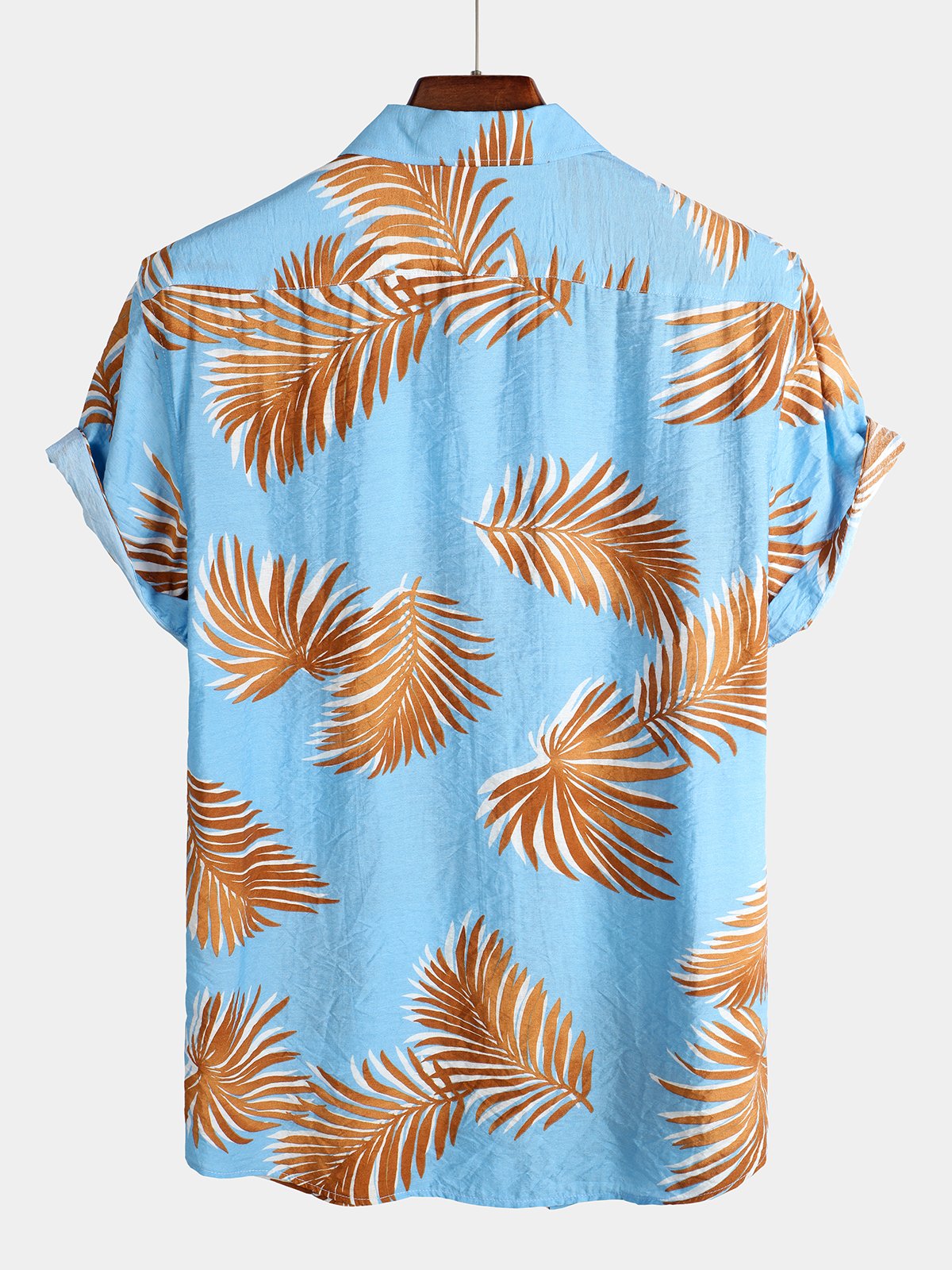 men's pure cotton shirt with Hawaiian holiday print