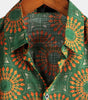 Retro Short-Sleeved Button-Up Summer Disco Vintage 70s Shirt for Men