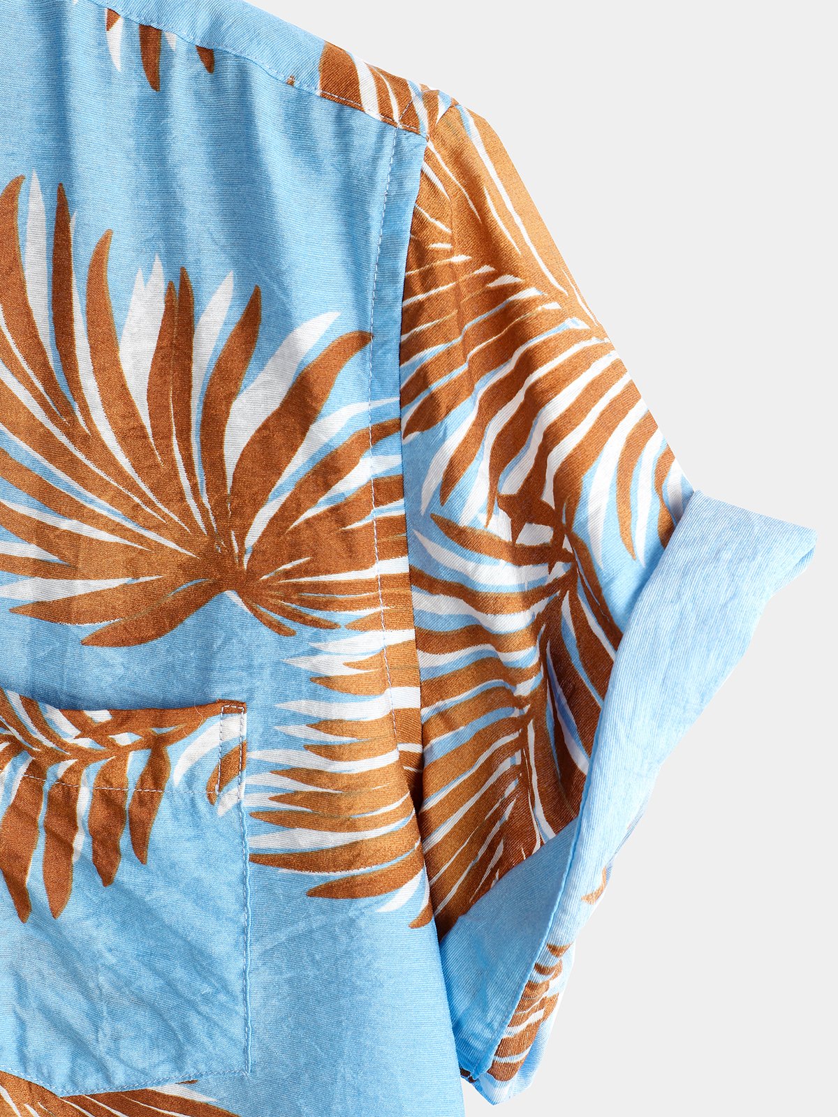 men's pure cotton shirt with Hawaiian holiday print