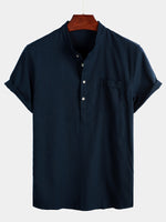 Casual Short Sleeve Holiday Shirt for Men