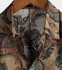 Retro Short-Sleeved Cotton Shirts for Men