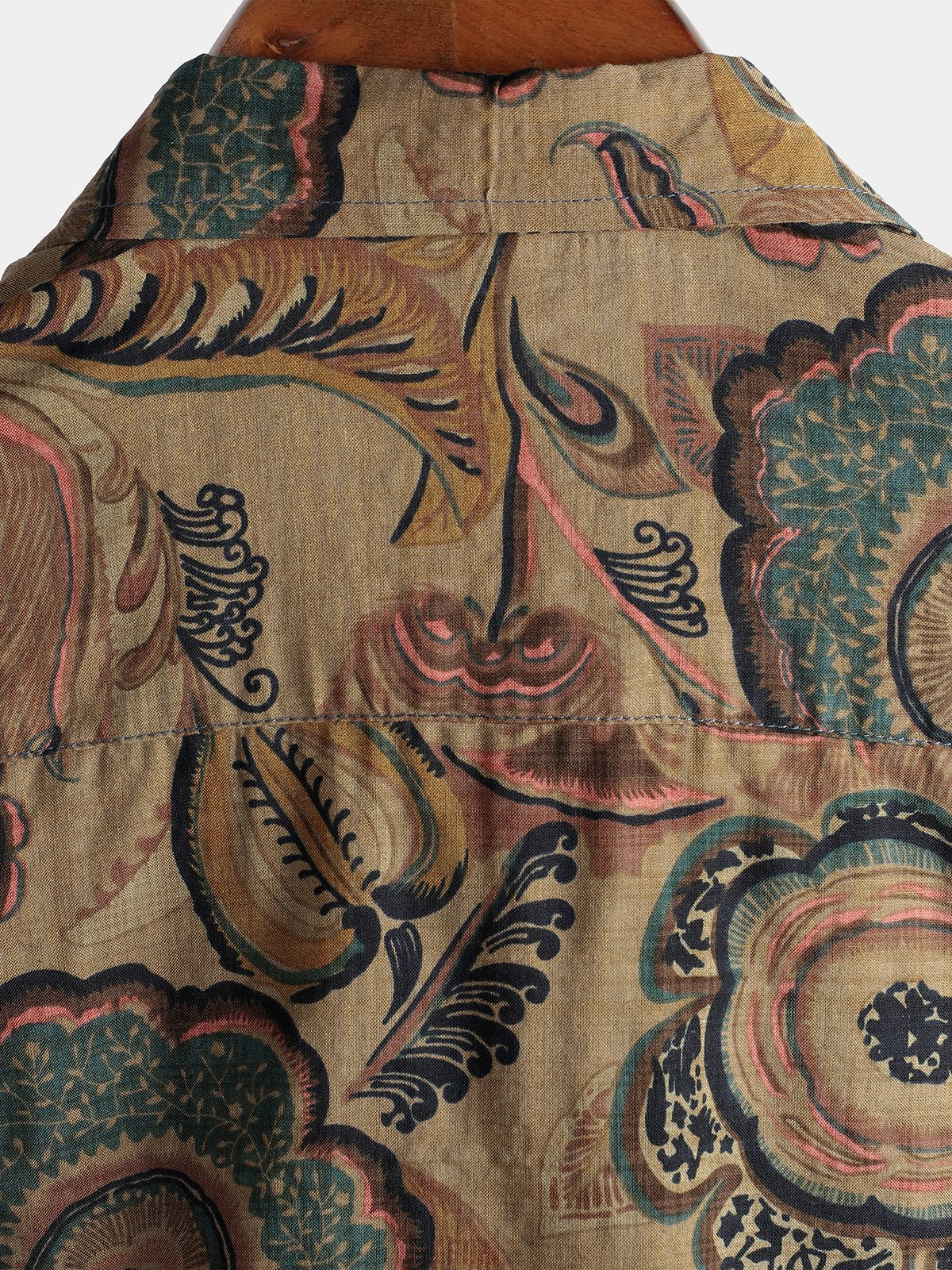Retro Short-Sleeved Cotton Shirts for Men