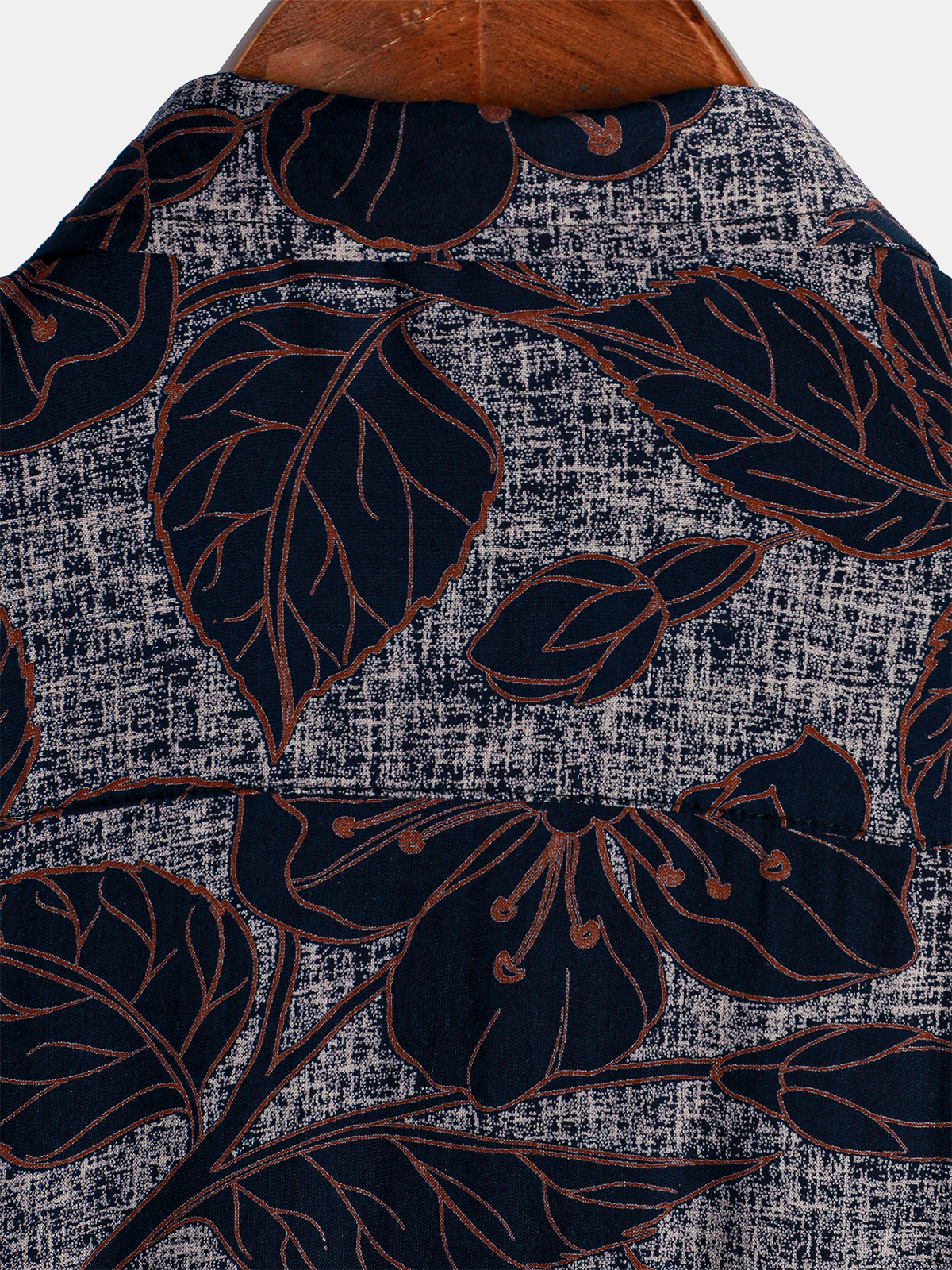 Men's Vintage Short Sleeve Button-Up Shirt, Floral Vacation, Casual, Summer