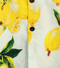 Men's Tropical Yellow Lemon Print Short Sleeve Hawaiian Shirt
