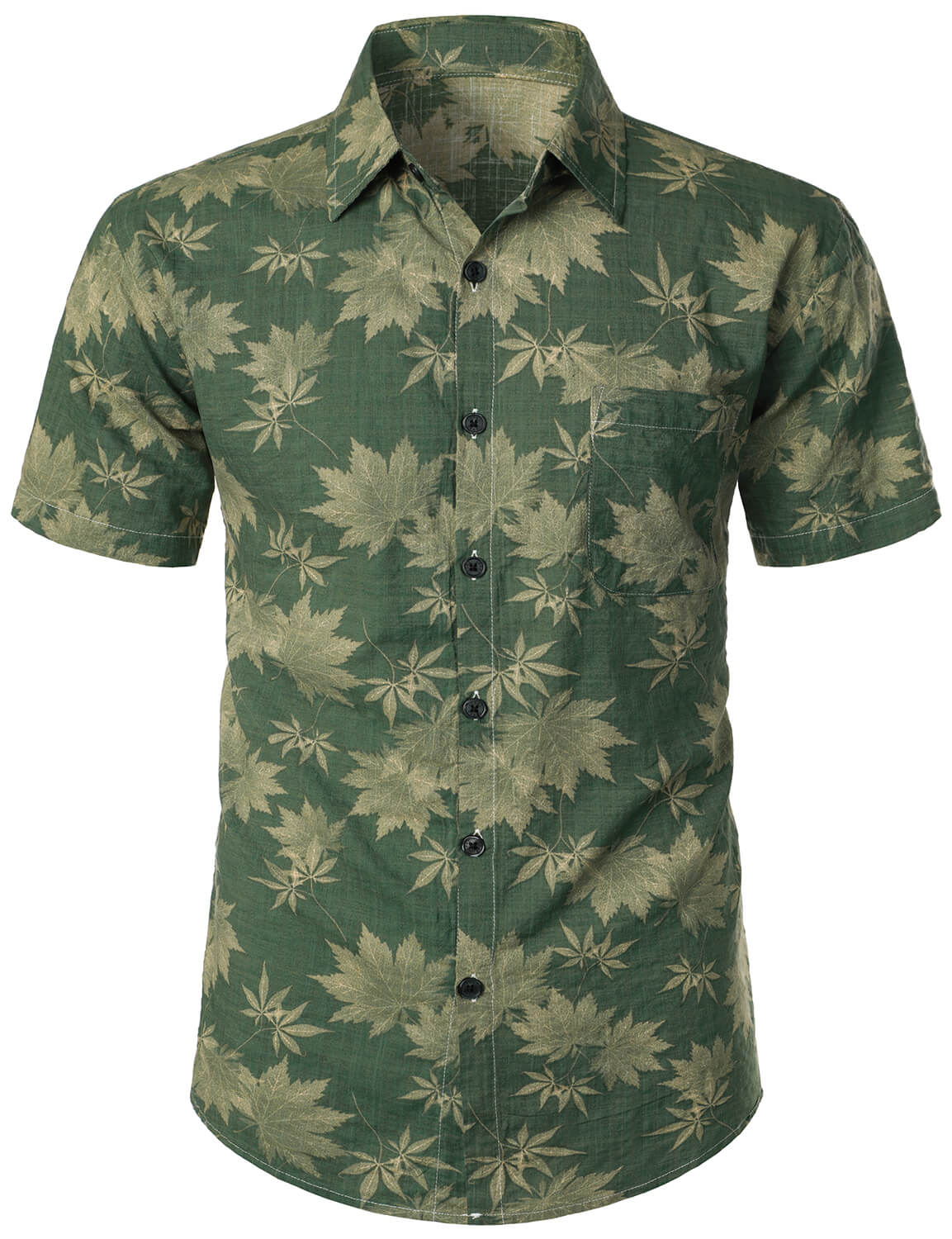 Casual Hawaiian Shirt with Pocket for Men