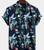 men's pure cotton shirt with Hawaiian holiday print