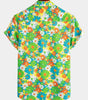 Tropical Floral Cotton Hawaiian Shirt for Men