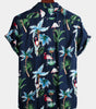 men's pure cotton shirt with Hawaiian holiday print