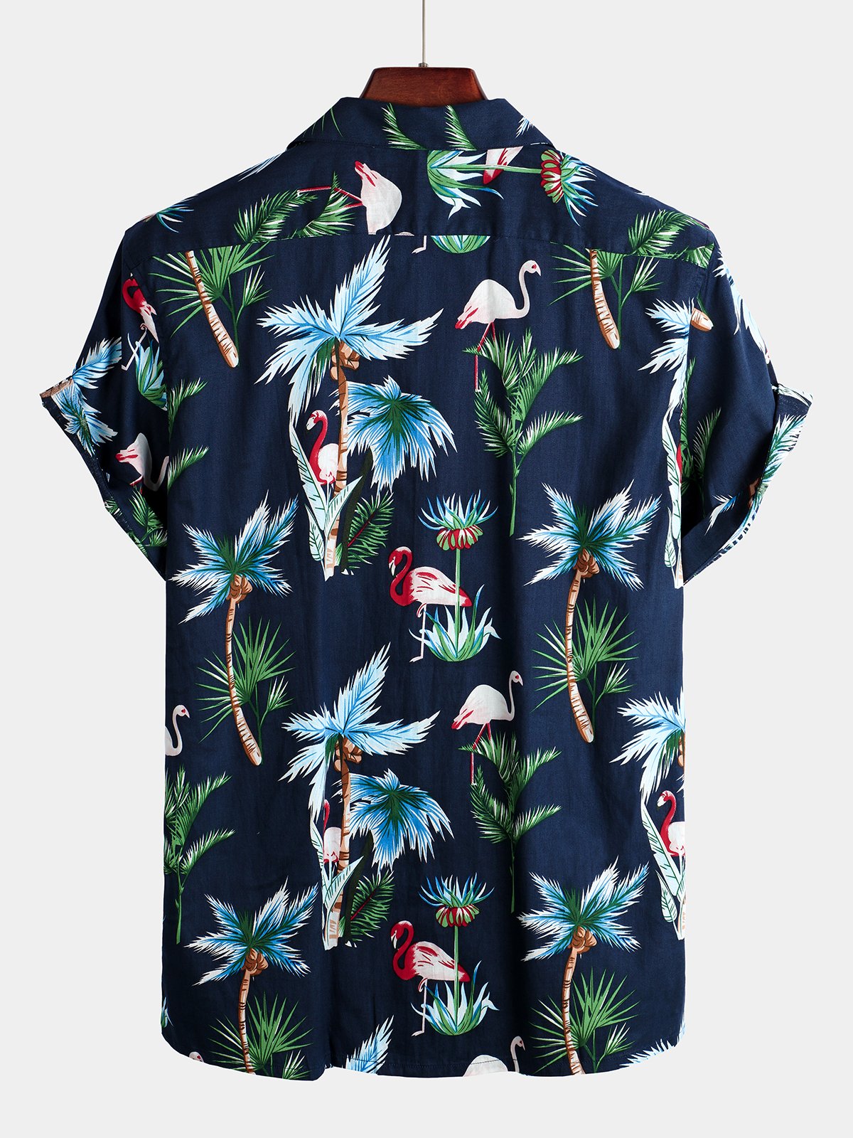 men's pure cotton shirt with Hawaiian holiday print