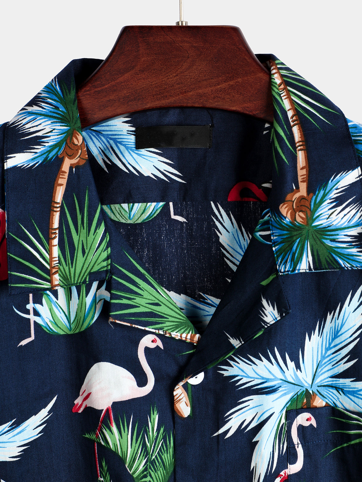 men's pure cotton shirt with Hawaiian holiday print