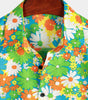 Tropical Floral Cotton Hawaiian Shirt for Men