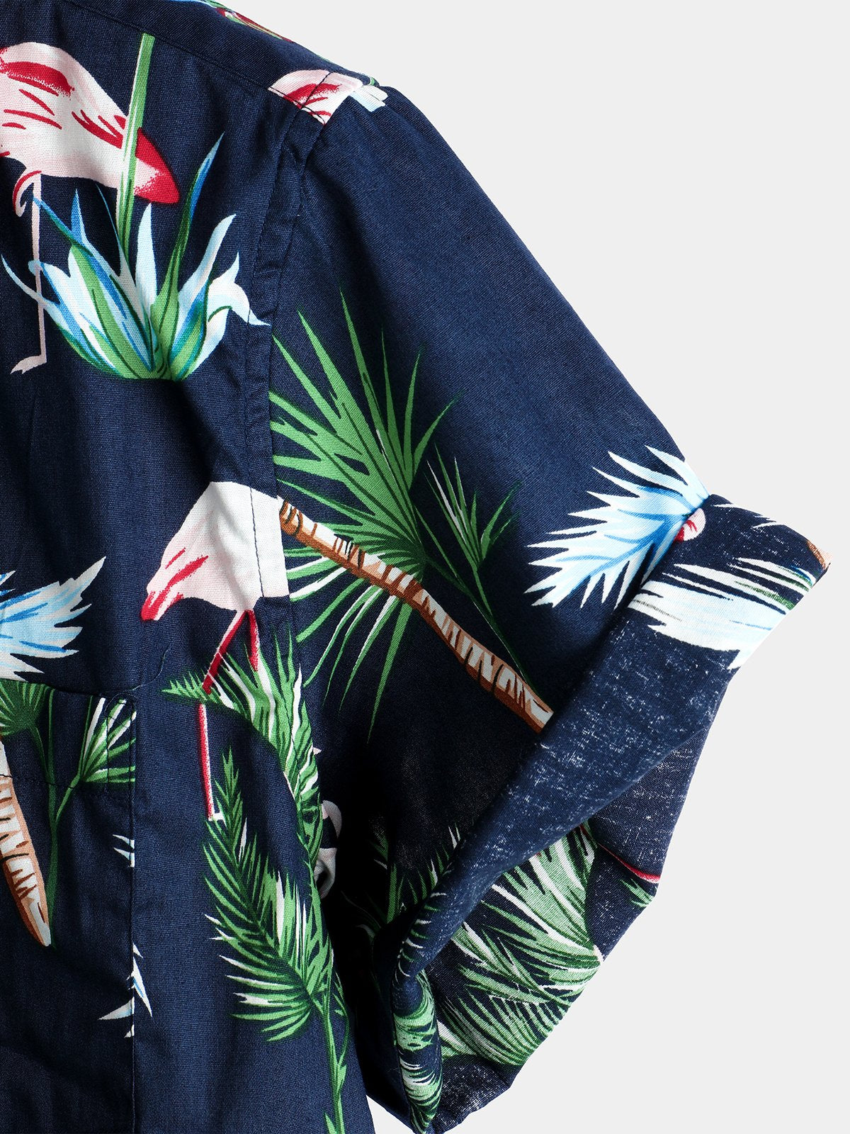 men's pure cotton shirt with Hawaiian holiday print