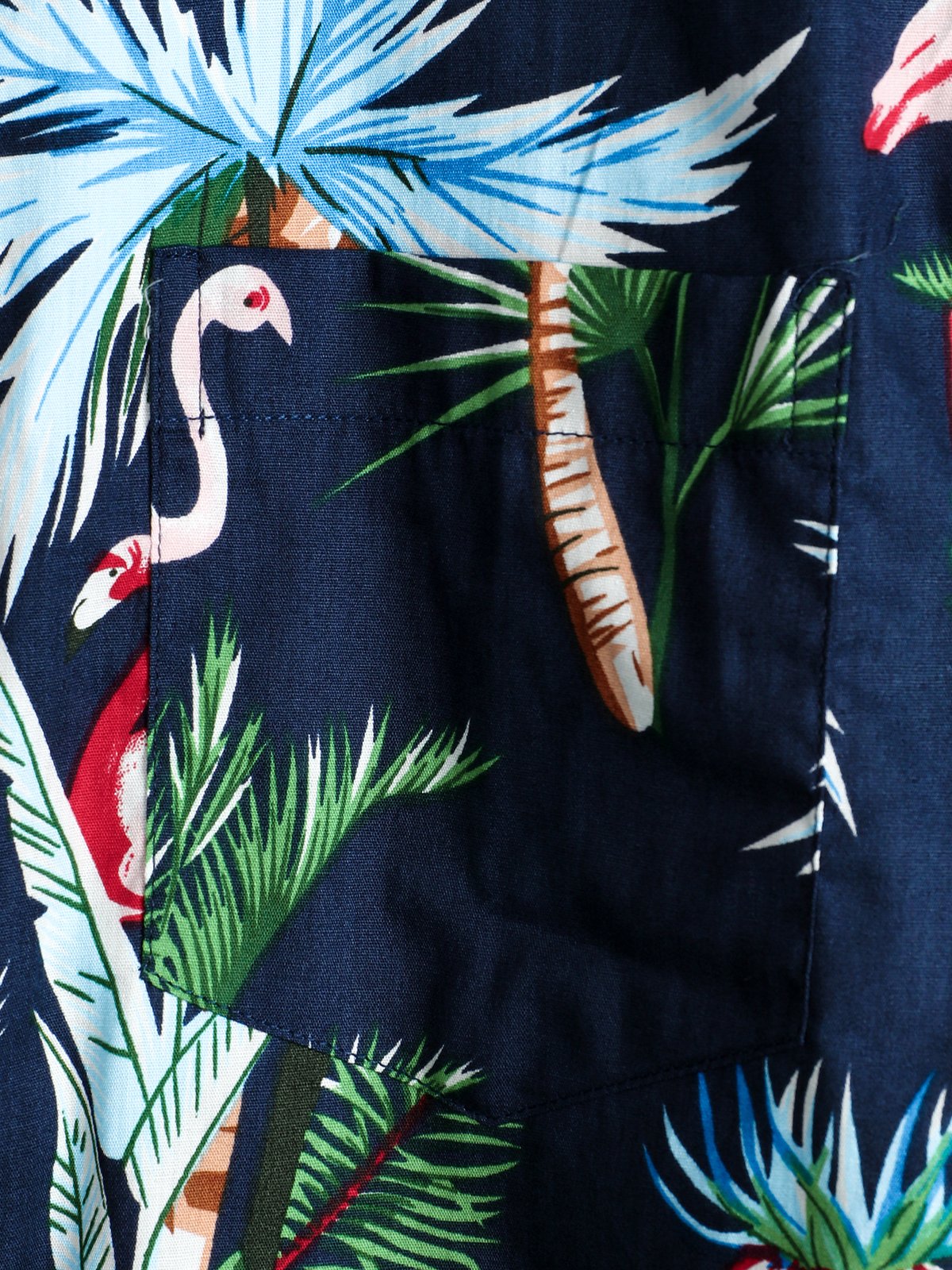 men's pure cotton shirt with Hawaiian holiday print
