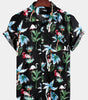 Men's pure cotton Hawaiian holiday print shirt