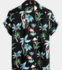 Men's pure cotton Hawaiian holiday print shirt