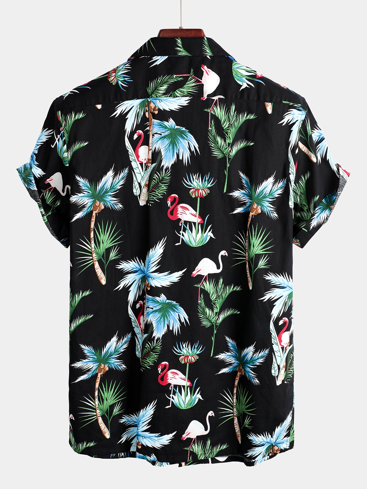 Men's pure cotton Hawaiian holiday print shirt