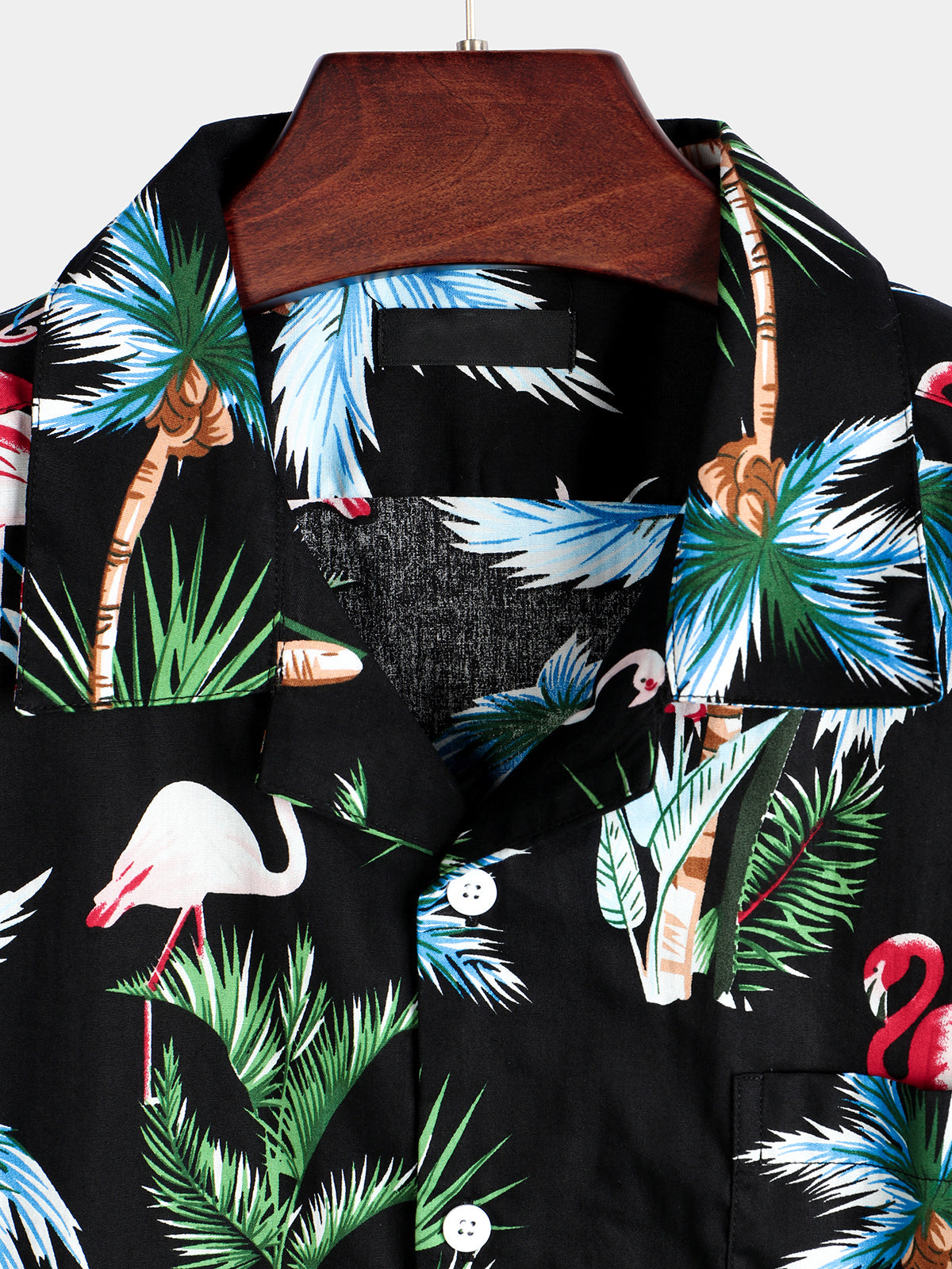 Men's pure cotton Hawaiian holiday print shirt