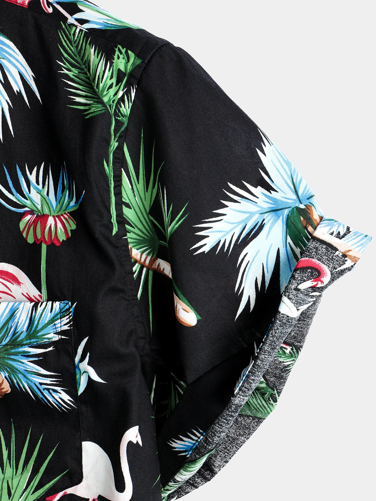 Men's pure cotton Hawaiian holiday print shirt
