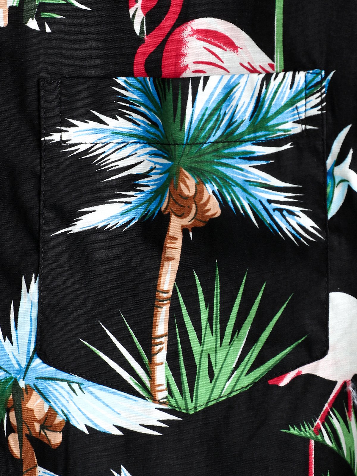 Men's pure cotton Hawaiian holiday print shirt