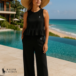 R. Ꮮаᴜгеn Ruffle Strap Two-Piece Set + Free Sun Hat – Buy 1, Get 2