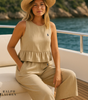 R. Ꮮаᴜгеn Ruffle Strap Two-Piece Set + Free Sun Hat – Buy 1, Get 2