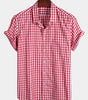 Casual Cotton Check Shirt for Men