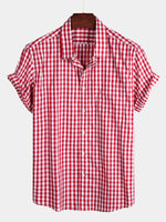 Casual Cotton Check Shirt for Men