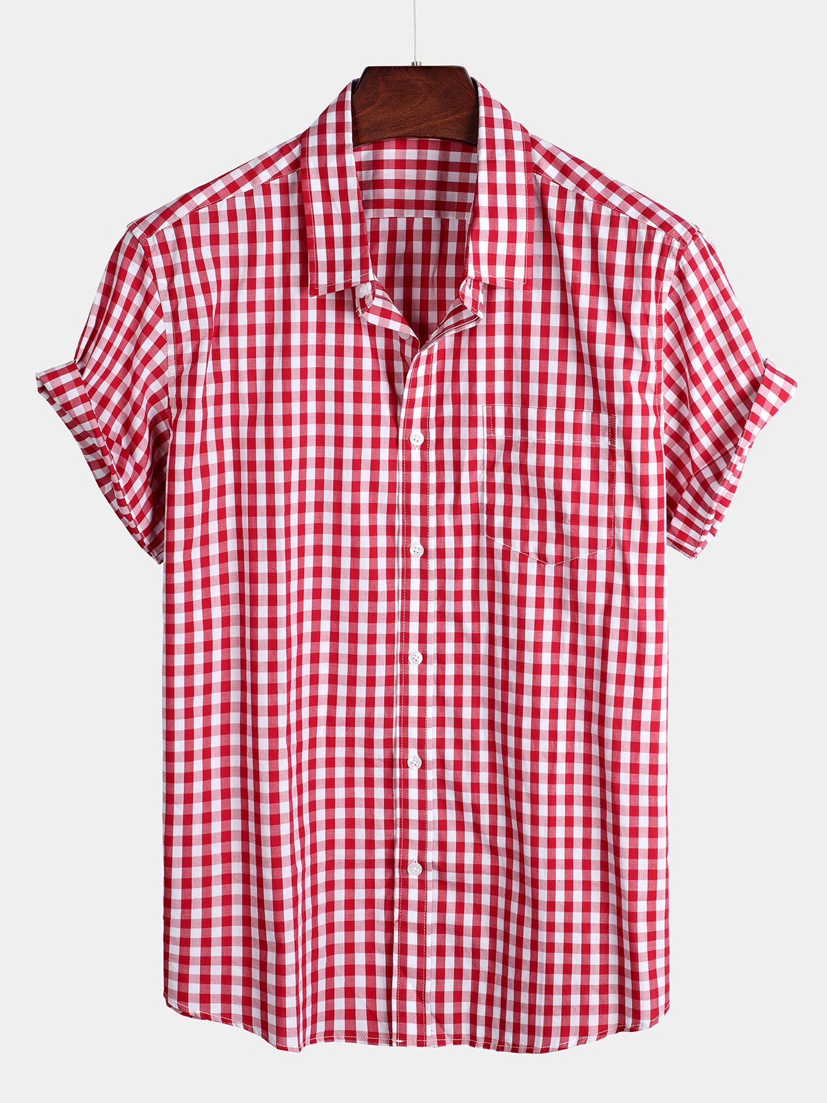 Casual Cotton Check Shirt for Men
