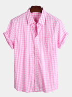 Casual Cotton Check Shirt for Men
