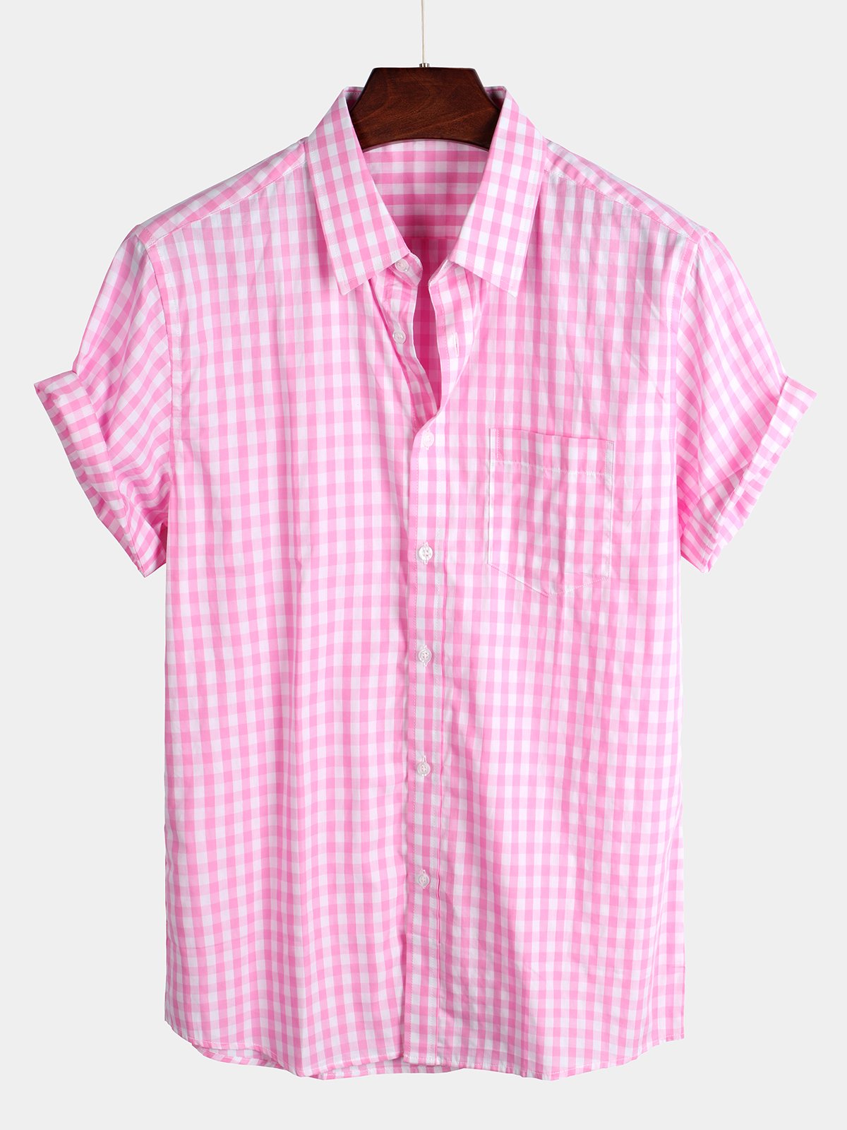 Casual Cotton Check Shirt for Men