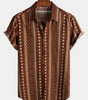 Men's Short Sleeve Retro Cotton Shirts