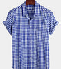Casual Cotton Check Shirt for Men
