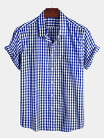 Casual Cotton Check Shirt for Men