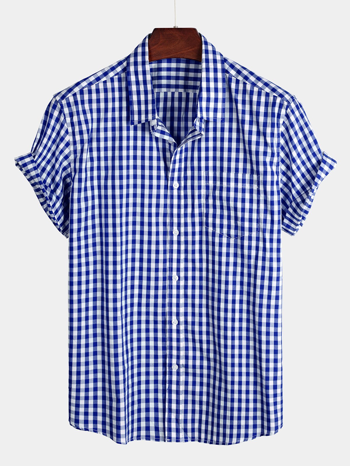 Casual Cotton Check Shirt for Men
