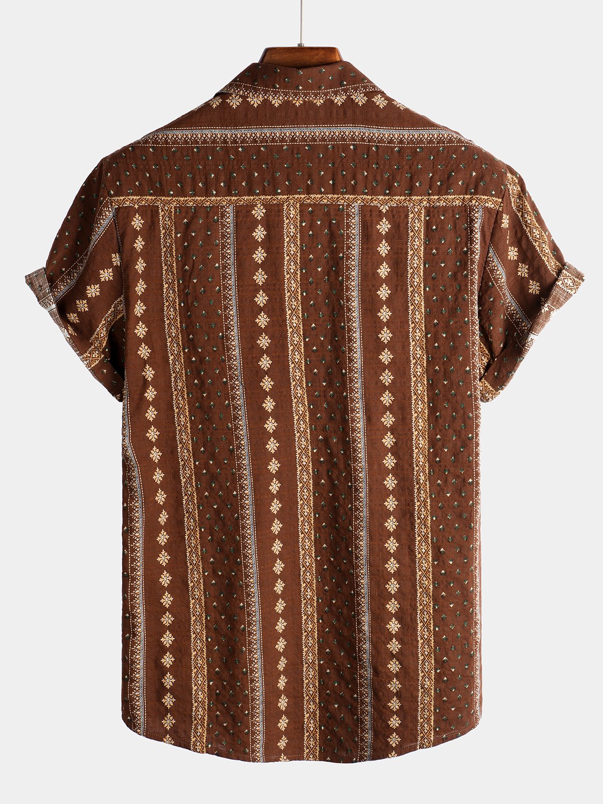 Men's Short Sleeve Retro Cotton Shirts