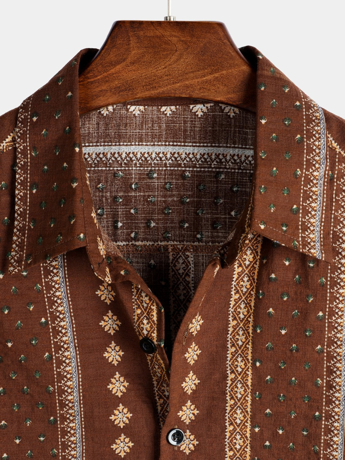 Men's Short Sleeve Retro Cotton Shirts