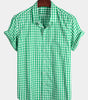 Casual Cotton Check Shirt for Men