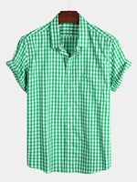 Casual Cotton Check Shirt for Men