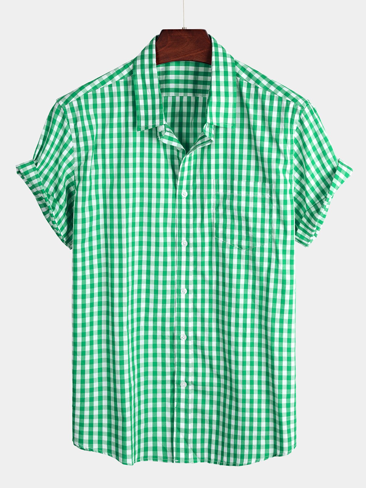 Casual Cotton Check Shirt for Men