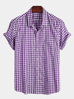 Casual Cotton Check Shirt for Men