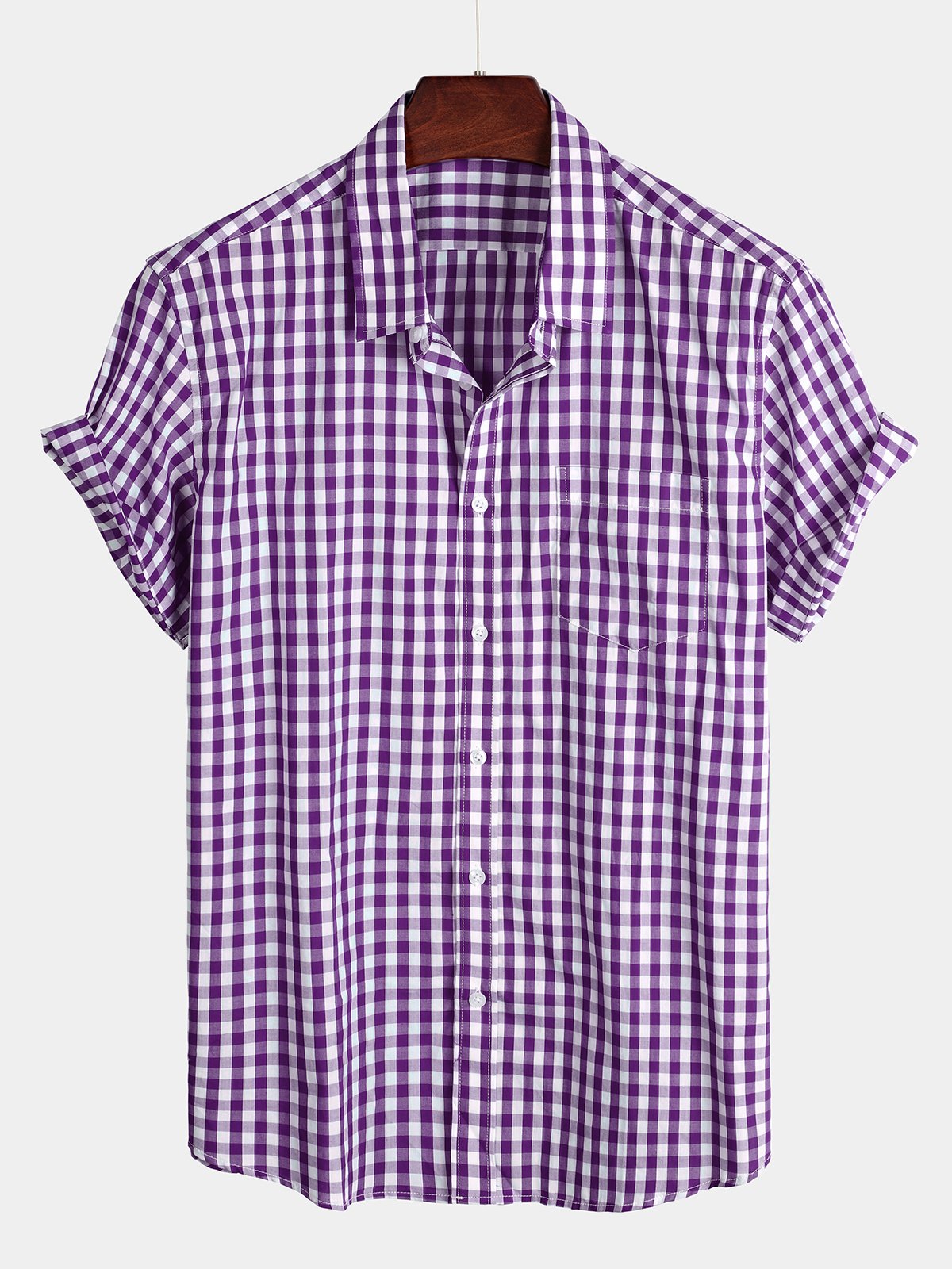 Casual Cotton Check Shirt for Men