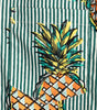 Casual Striped Cotton Pocket Shirt with Floral Design for Men