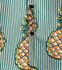 Casual Striped Cotton Pocket Shirt with Floral Design for Men